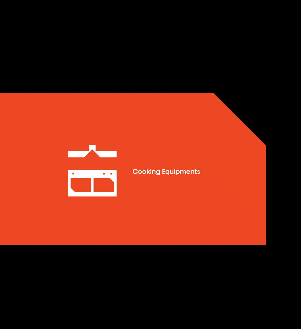 NTS Cooking Equipments category icon animation, brand system by Generator