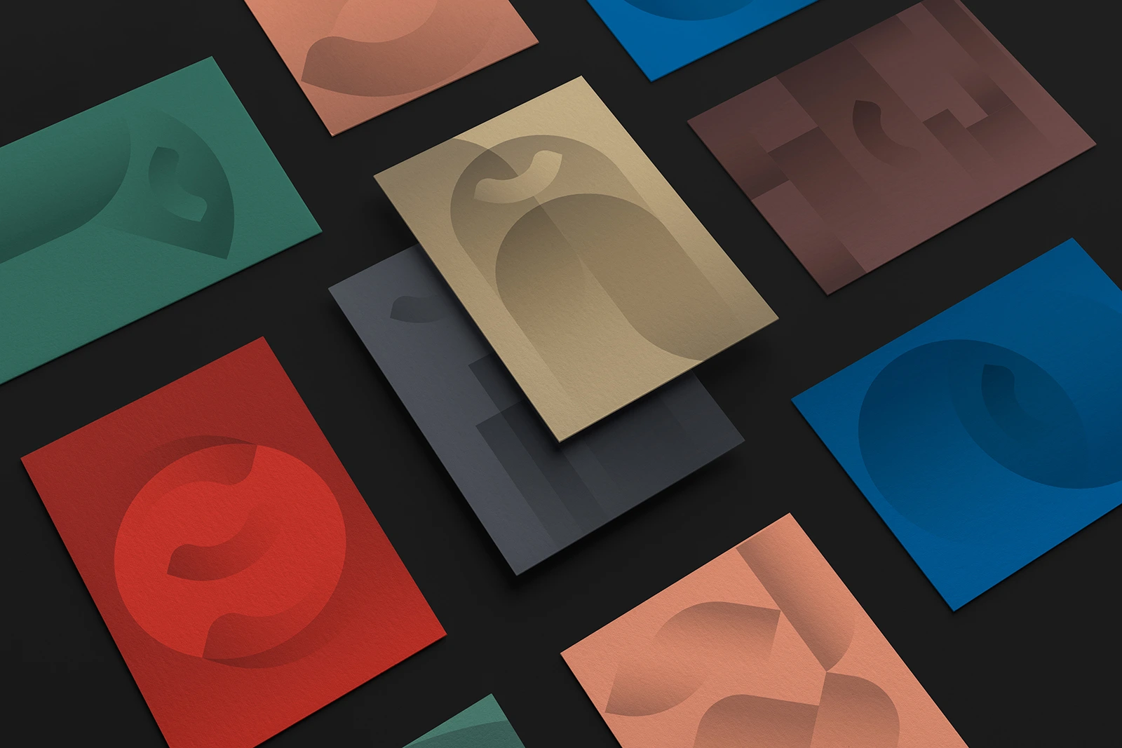 Athman brand identity system across colour applications &mdash; Generator Design Agency, Saudi Arabia