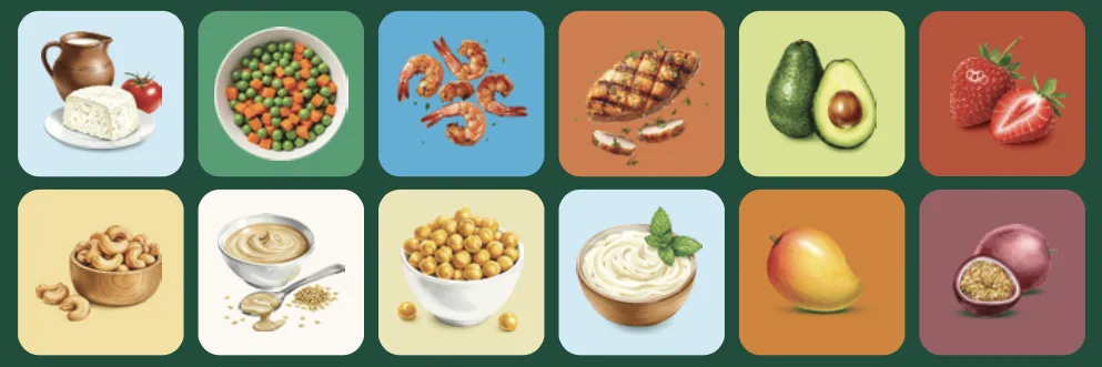 Meeda Arabic tagline أعددناها بلمسة حب, made with a touch of love, next to a staff apron with the Meeda logo
