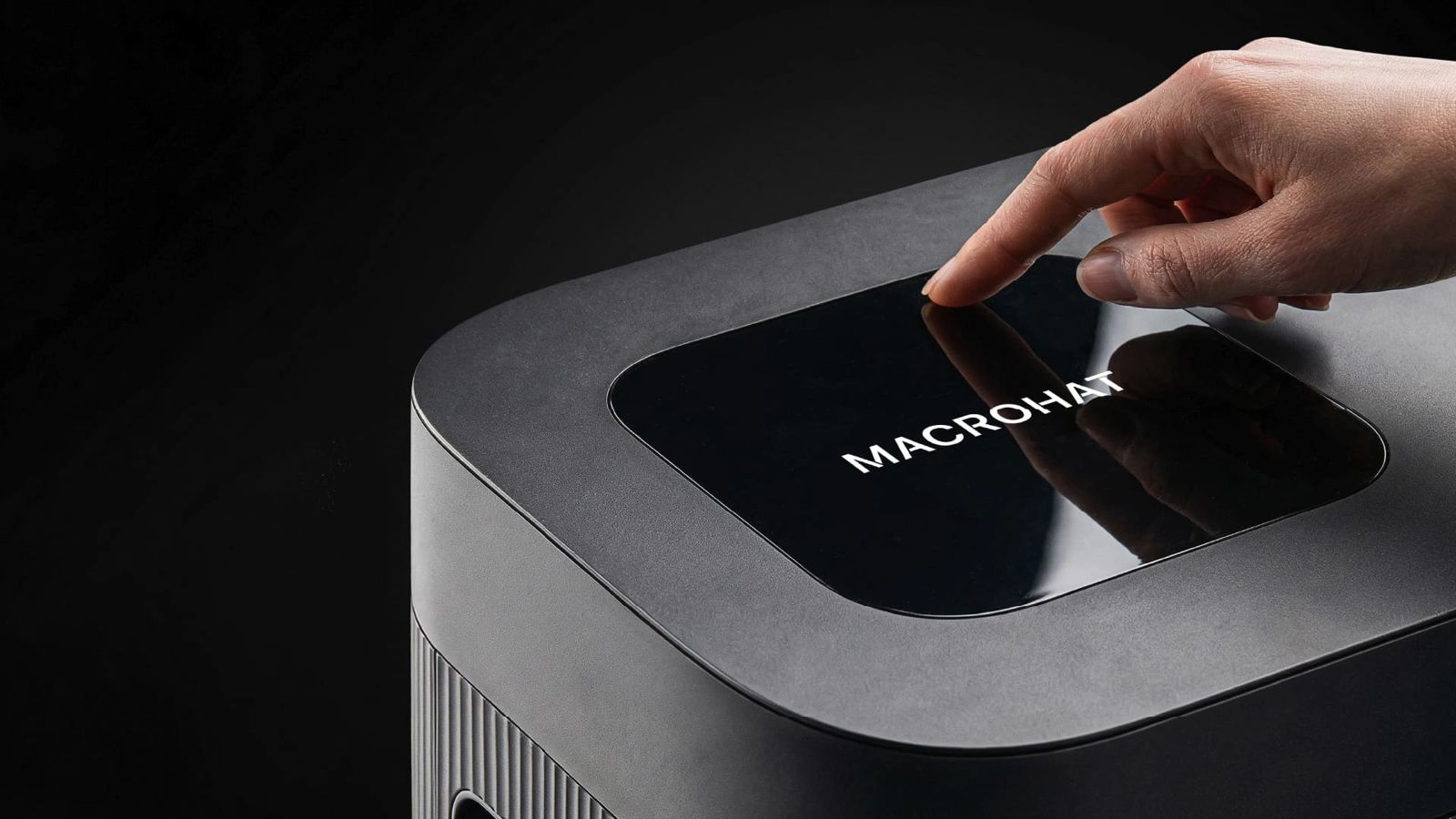 human hand on the technology