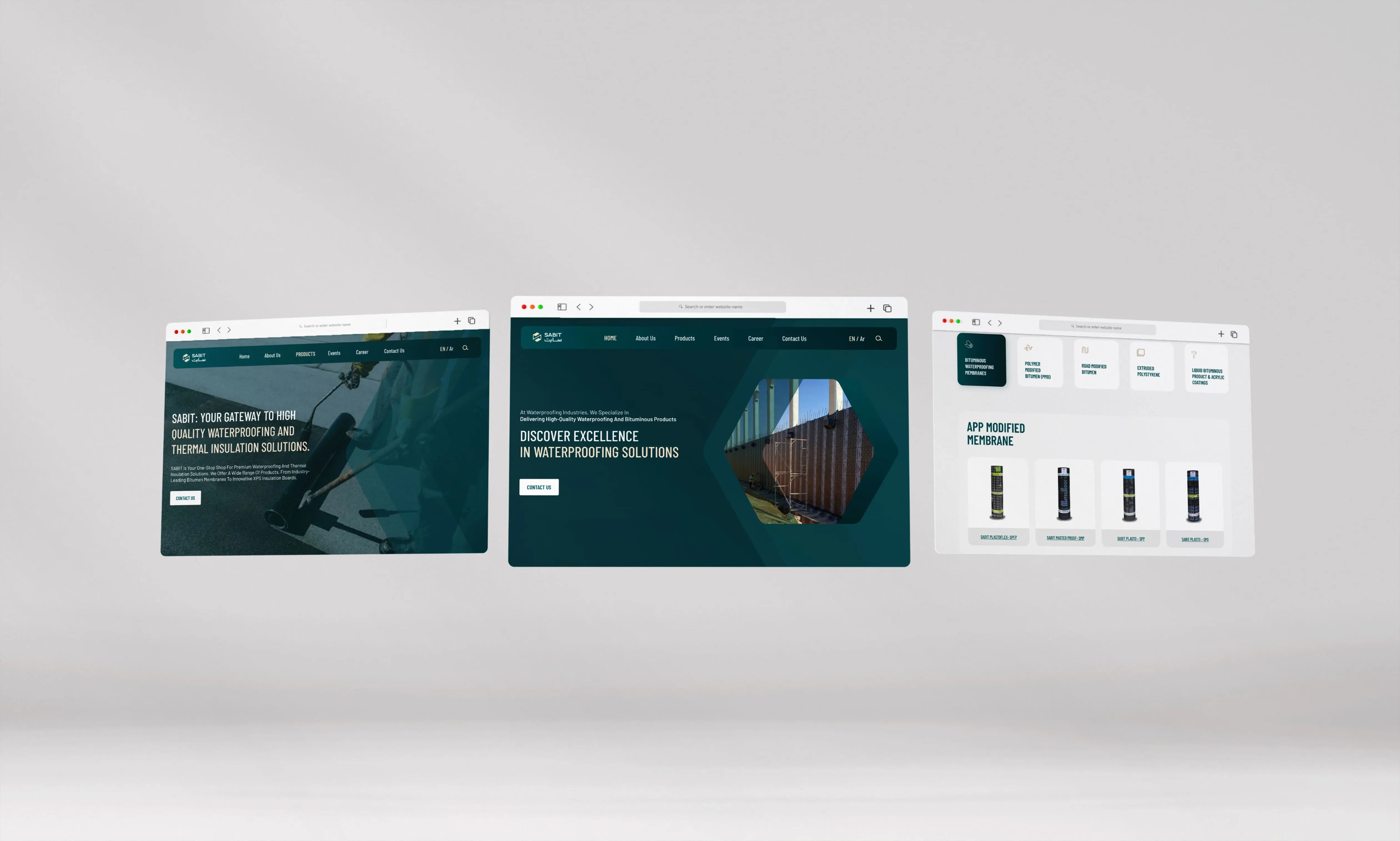 SABIT website UI/UX prototype design by Generator